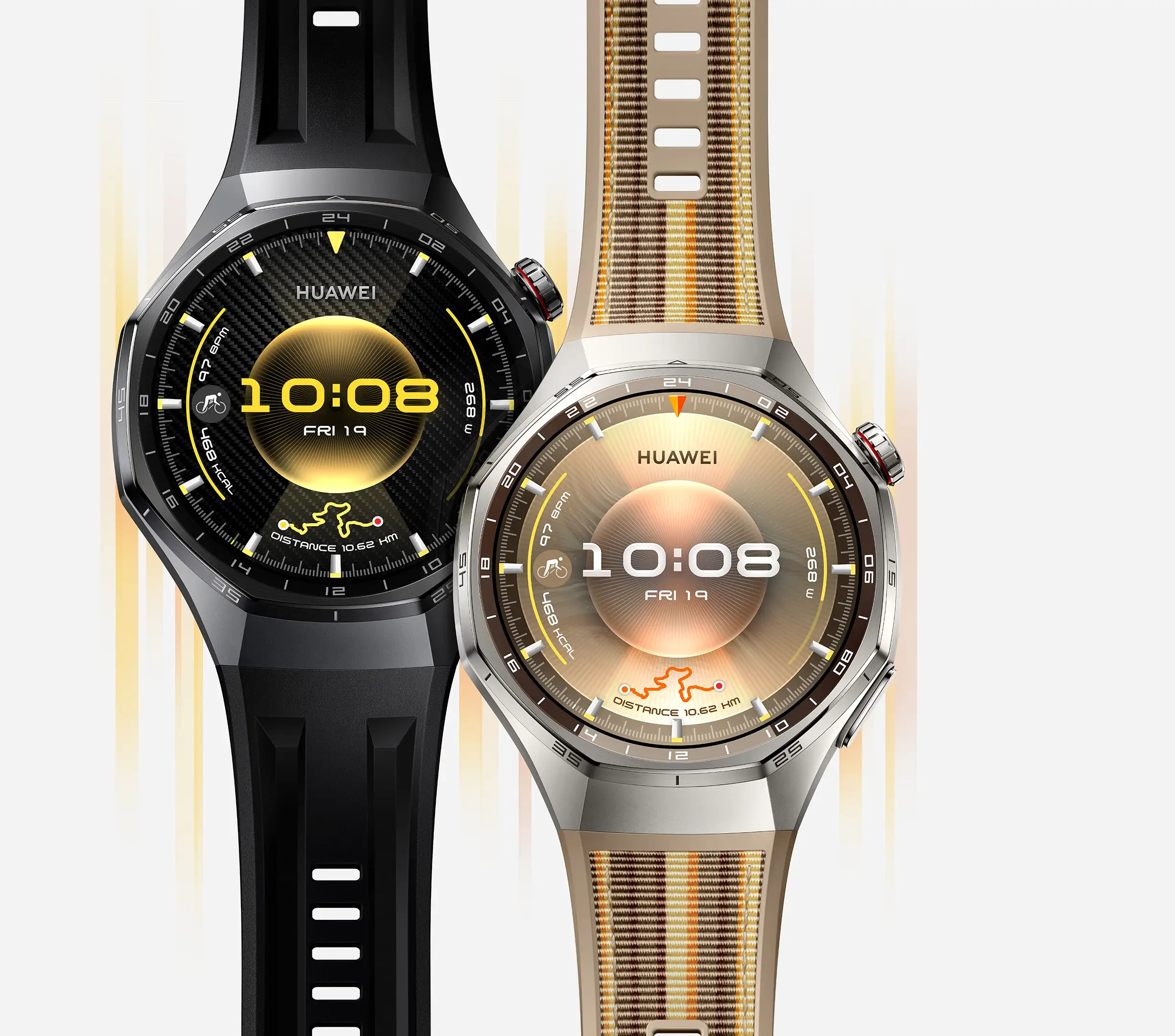 HUAWEI WATCH GT 6 PRO 46MM BLACK TITANIUM ALLOY CASE WITH BLACK FLUOROELASTMER STRAP ATM-B29 55020FUC thumbnail 7