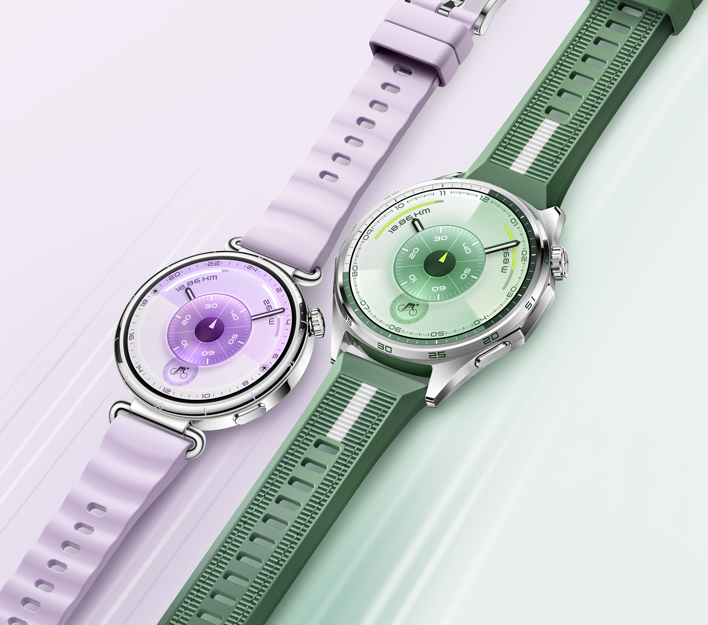 HUAWEI WATCH GT 6 41MM PURPLE STAINLESS STEEL CASE WITH PURPLE FLUOROELASTOMER STRAP KSU-B19 55020FUH thumbnail 6