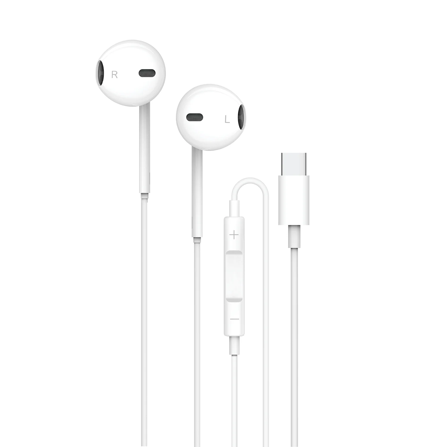 Pawa Chords Editions Stereo Earphone with Type-C Connector 3.5mm White PW-TCEP20