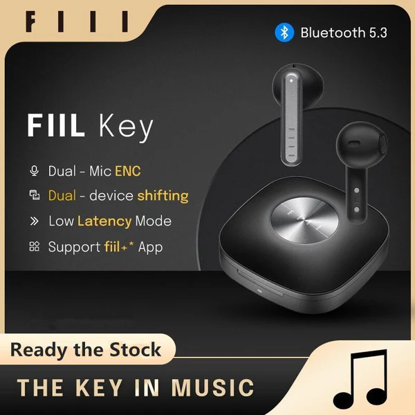 FIIL KEY TRUE WIRELESS EARBUDS BLACK F038 thumbnail 5