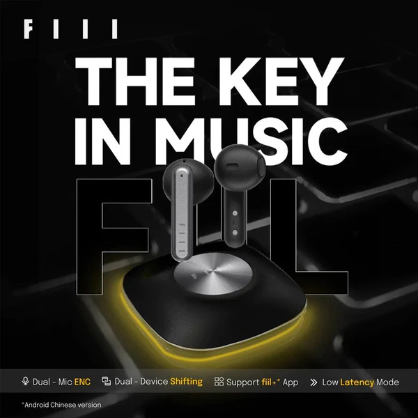 FIIL KEY TRUE WIRELESS EARBUDS BLACK F038 thumbnail 4