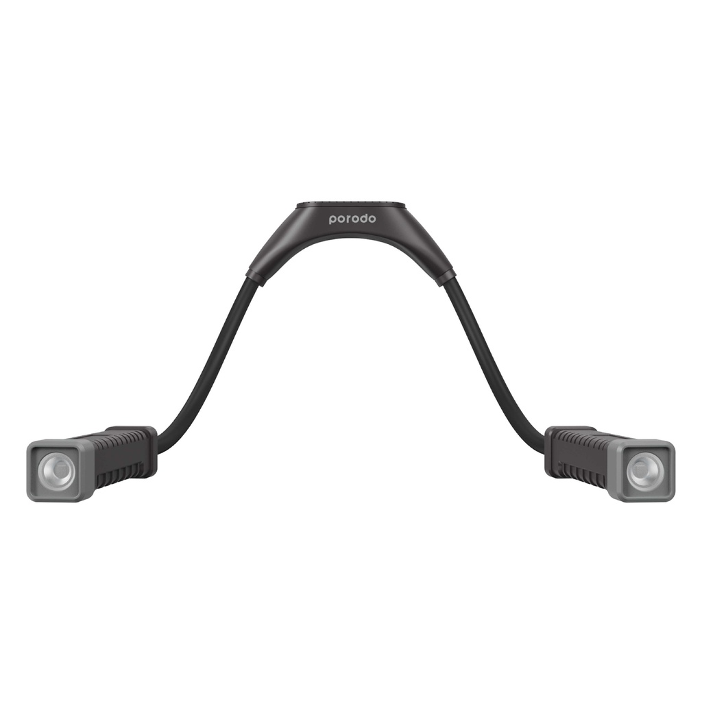 PORODO MAGNETIC DETACHABLE NECKBAND FLASHLIGHT BLACK thumbnail 2
