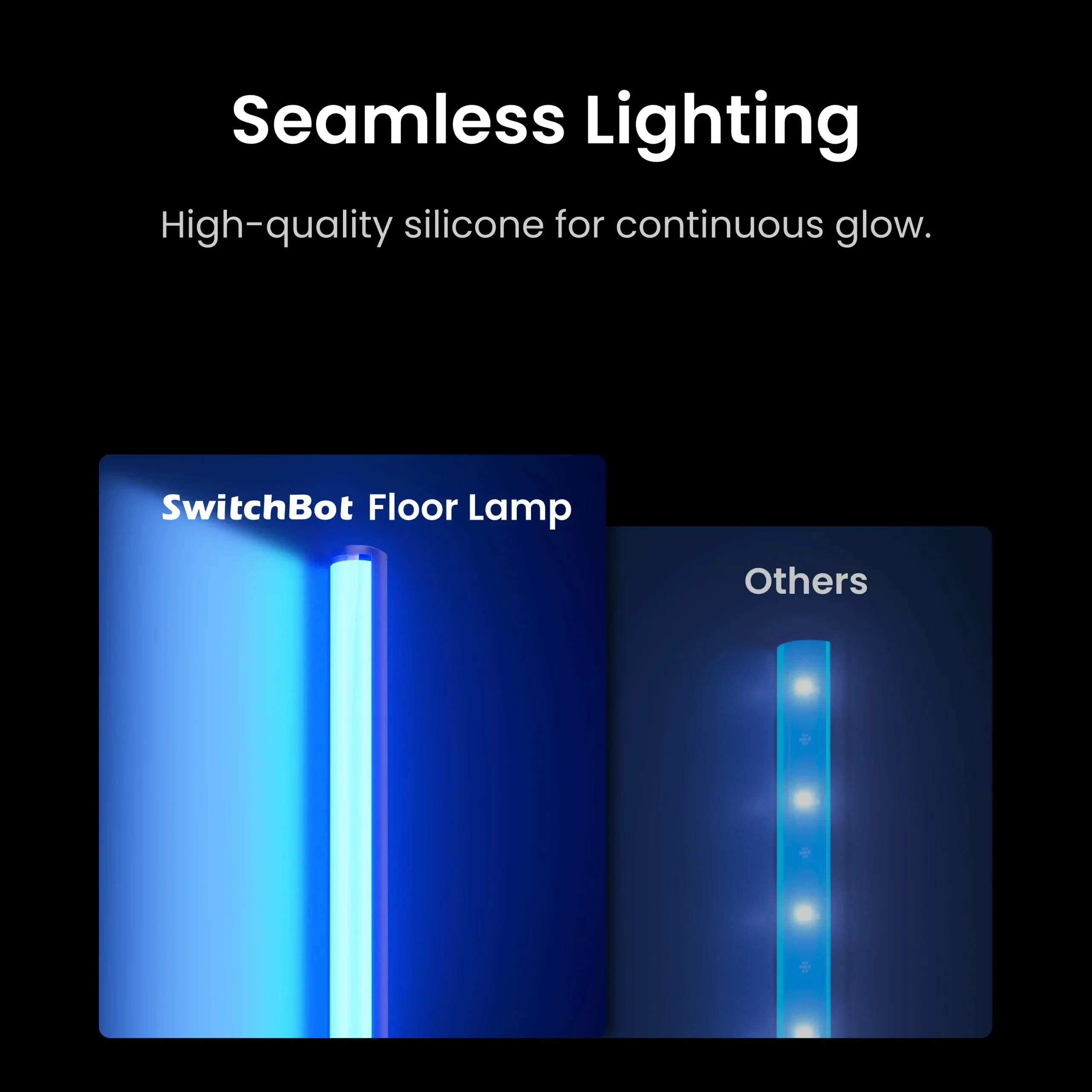 SWITCHBOT MATTER ENABLED LIGHTNING FLOOR LAMP BLACK W1702100 thumbnail 8
