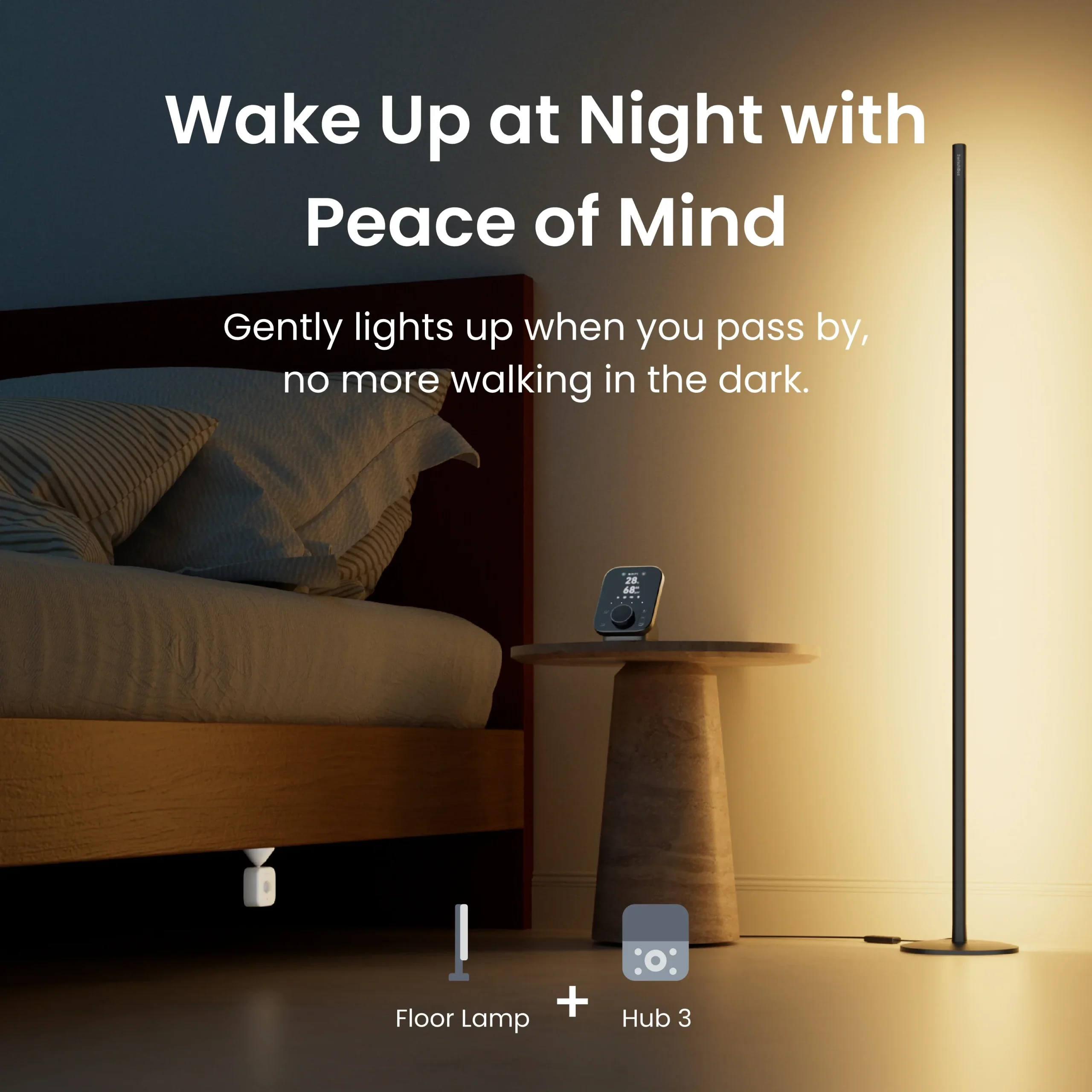 SWITCHBOT MATTER ENABLED LIGHTNING FLOOR LAMP BLACK W1702100 thumbnail 7