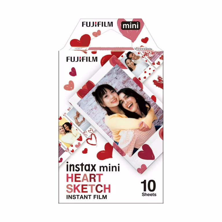 FUJIFILM INSTAX MINI HEART SKETCH SHEET 10 CARTRIDGE