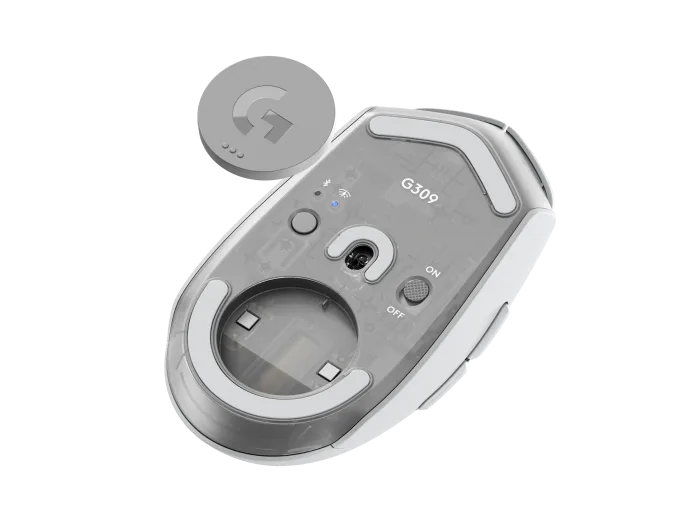 Logitech G309 Lightspeed Wireless Gaming Mouse (White, 910-007208) - Ultra-Fast Performance with Sleek Design thumbnail 6