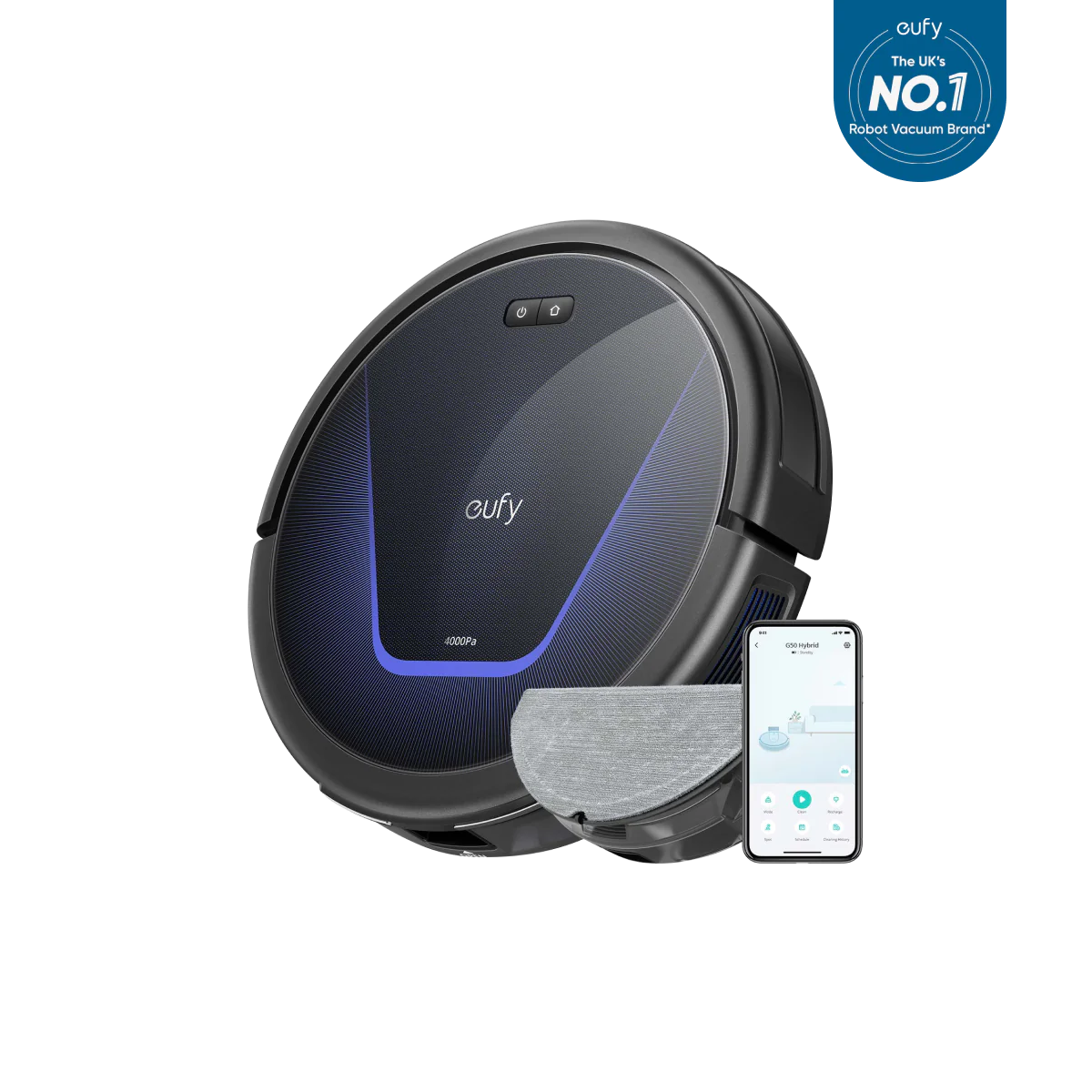 Anker Eufy Clean G40 Hybrid+ – Robot Vacuum & Mop, Black