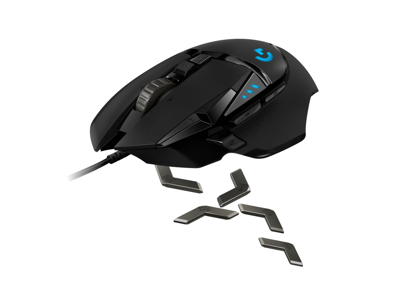 LOGITECH G502 HERO WIRED GAMING MOUSE BLACK 910-005471 thumbnail 5