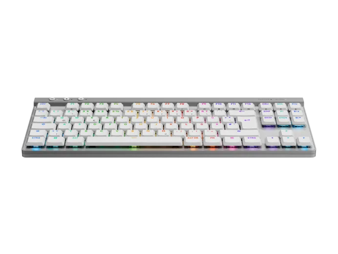 Logitech G515 TKL Lightspeed Mechanical Gaming Keyboard (White, 920-012539) - Compact, Tactile Switches, and Wireless Performance thumbnail 2