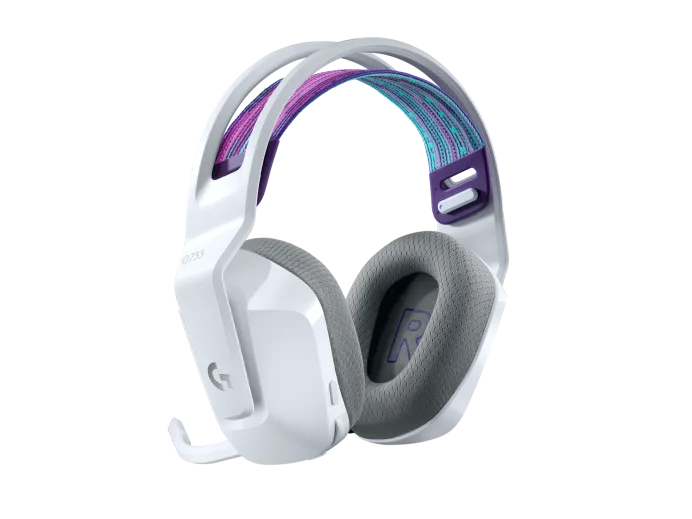 LOGITECH G733 LIGHTSPEED WIRELESS GAMING HEADSET WHITE 981-000885 thumbnail 2