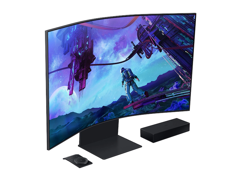 SAMSUNG 55 INCH ODYSSEY ARK 2ND GEN 165HZ CURVED UHD GAMING MONITOR SAMSUNG-LS55CG97WNWXXL thumbnail 3