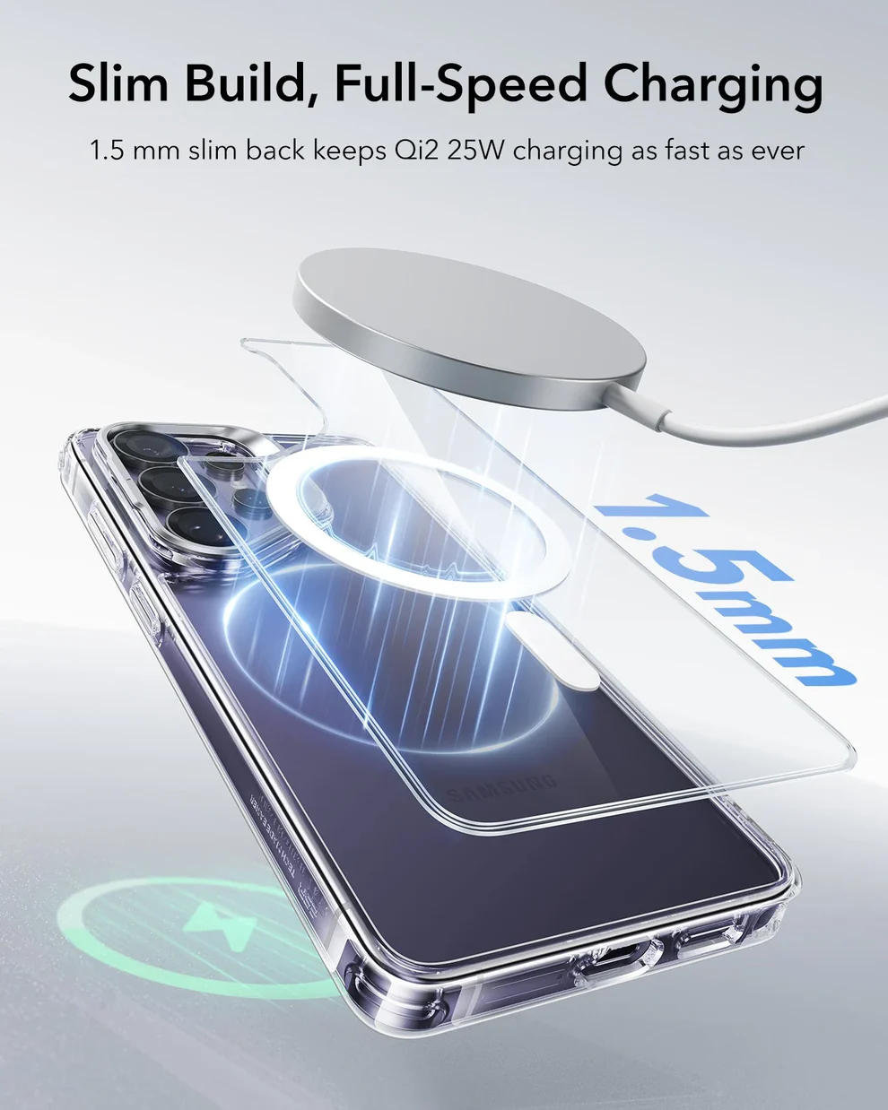 ESR CLASSIC HYBRID MAGNETIC CASE COMPATIBLE WITH S26 ULTRA CLEAR thumbnail 7
