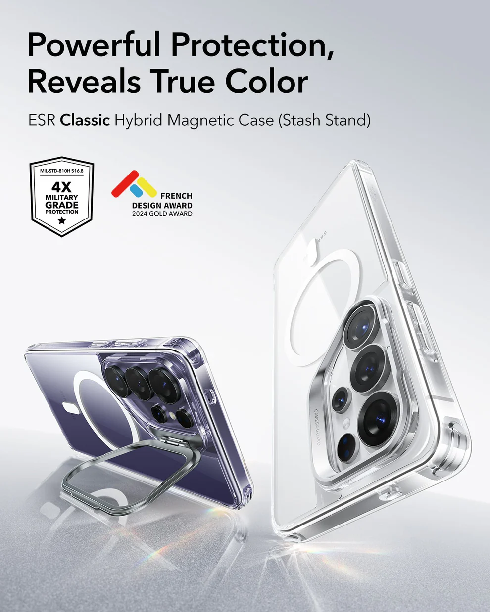 ESR CLASSIC HYBRID MAGNETIC CASE COMPATIBLE WITH S26 ULTRA CLEAR thumbnail 2