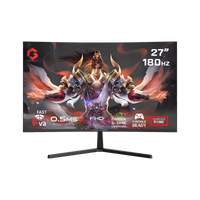 GAMEON PRO SERIES 27 INCH FHD 180HZ 0.5MS VA PANEL CURVED GAMING MONITOR BLACK GC27F180VA