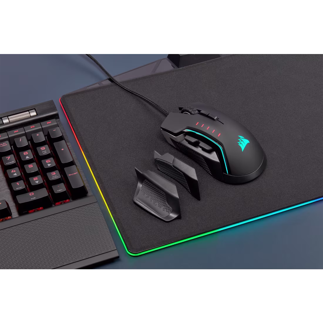 CORSAIR GLAIVE RGB PRO COMFORT FPS/MOBA ALUMINIUM GAMING MOUSE CH-9302111-NA thumbnail 2