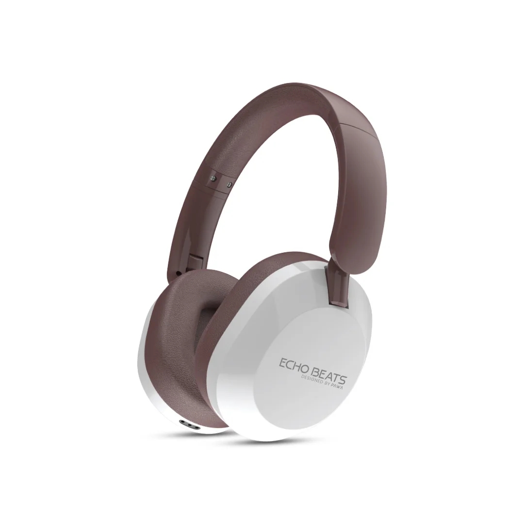 PAWA ECHO BEATS WIRELESS HEADPHONE BROWN SILVER PW-OHFBW500-BWSL