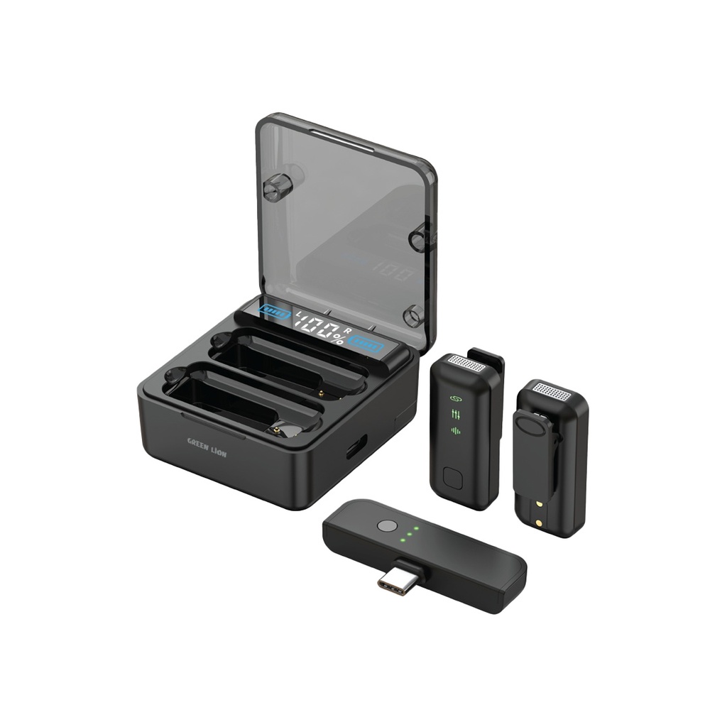 GREEN LION 2 IN 1 MICROPHONE DIGITAL DISPLAY BLACK GN2N1MCTYCBK