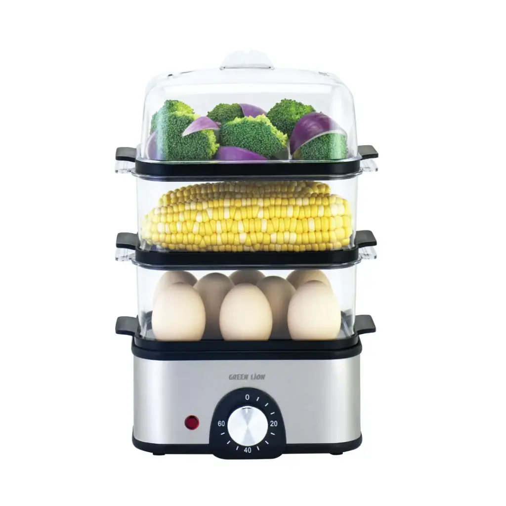 GREEN LION 3 TIER EGG COOKER 500W GRAY GN3TREGGCKGY