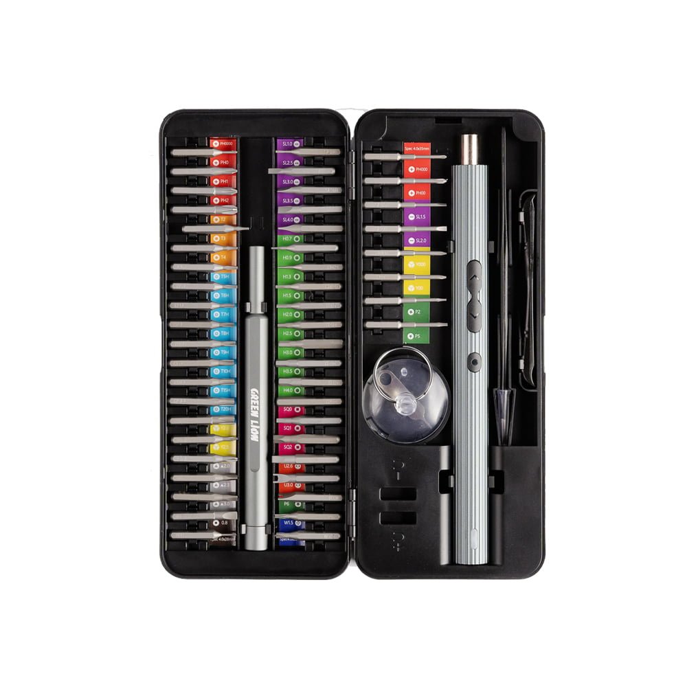 GREEN LION 58 IN 1 ELECTRIC SCREWDRIVER SET BLACK GN58IN1ELSDBK