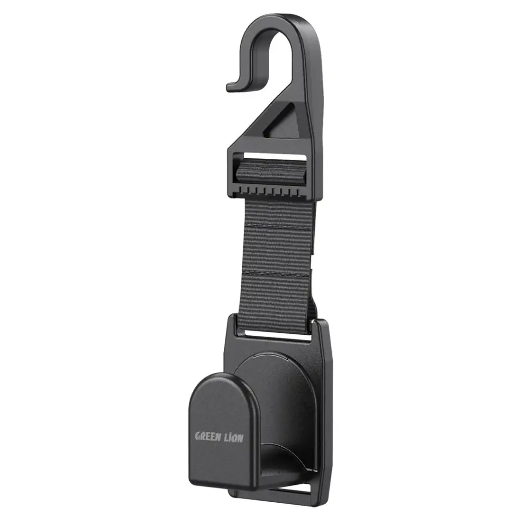GREEN LION CAR HEADREST HOOK ORGANIZER BLACK GNCARHRSTHBK