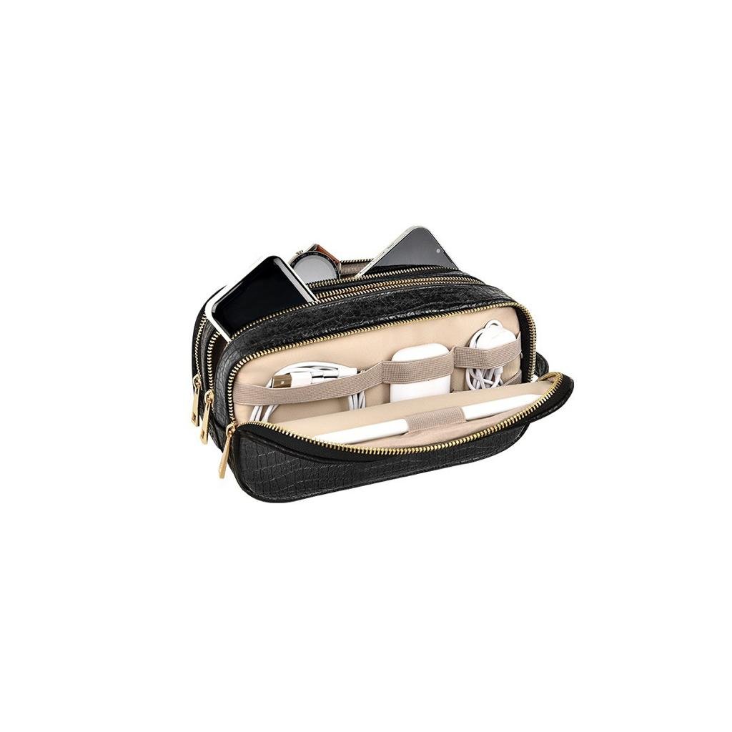 GREEN LION CITIZEN CROCO LEATHER BAG BLACK GNCITICRPCHBK thumbnail 2