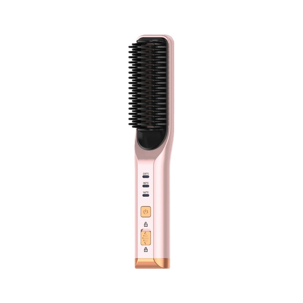 GREEN LION CORDLESS BEARD & HAIR STRAIGHTENER PINK GNCOHAIRCMPK