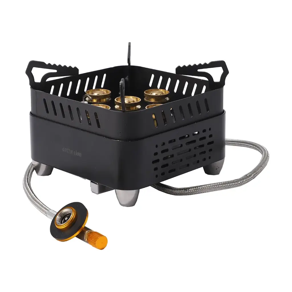 GREEN LION CAMPFIRE 3500W HEAT OUTPUT CAMPING STOVE BLACK GNCPFRSTVBK