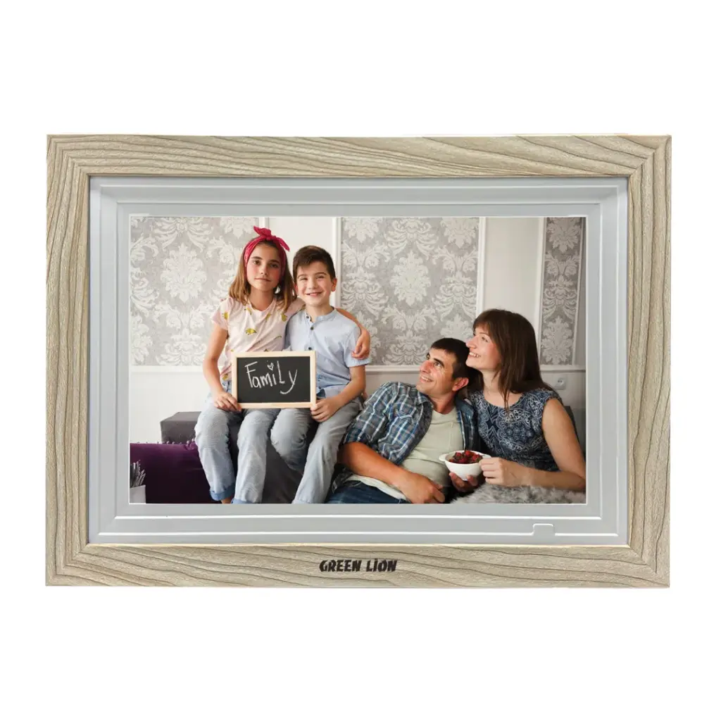GREEN LION DIGITAL PICTURE FRAME TOUCH SCREEN DISPLAY 10.1 INCH WOODEN GNDGPICFRM