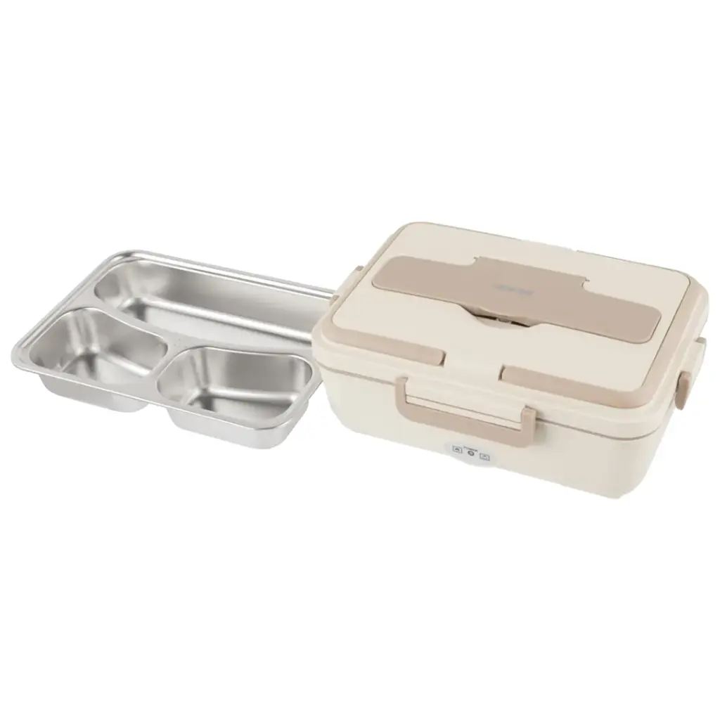 GREEN LION ELECTRIC LUNCHBOX 850ML BEIGE GLB-05 GNELB850MLBG