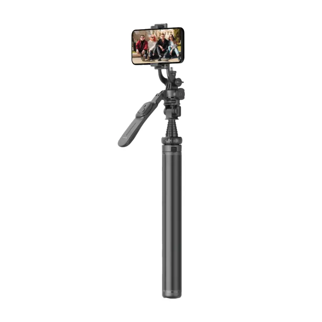 GREEN LION EXTENDABLE SELFIE STICK TRIPOD BLACK GNEXTNDSTRBK