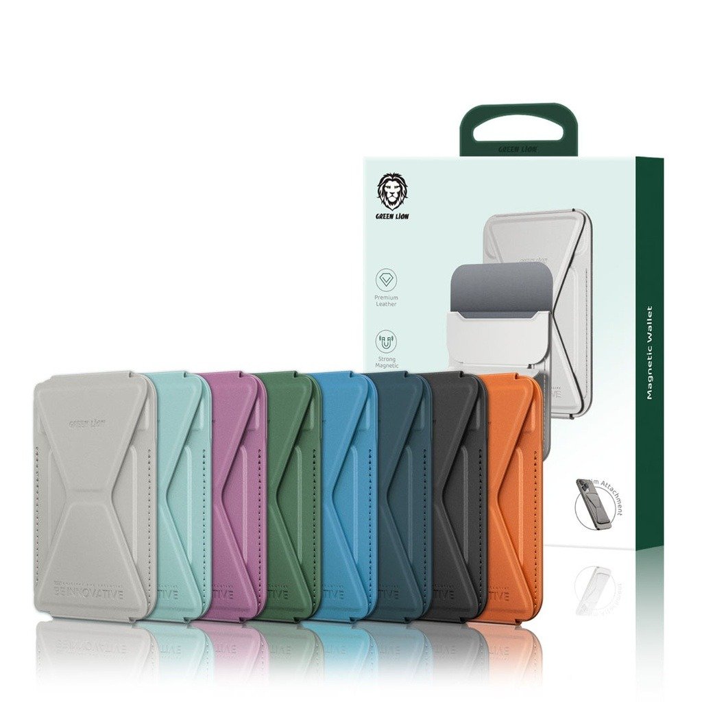 Green Lion Magnetic Wallet with MagSafe