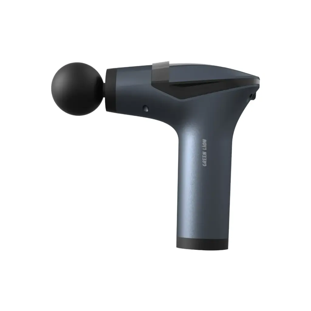 Green Lion Multifunctional Massage Gun (Black, GMG-05, GNMLTFMGNBK) - Deep Tissue Muscle Relief with Multiple Attachments