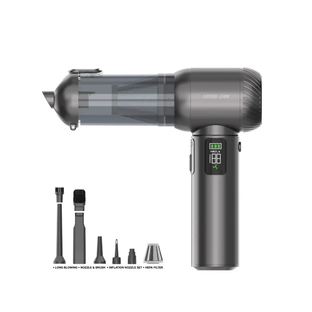 GREEN LION MULTI-FORCE VACUUM AIR BLOWER AIR DUSTER GRAY GNMUFORCEGY