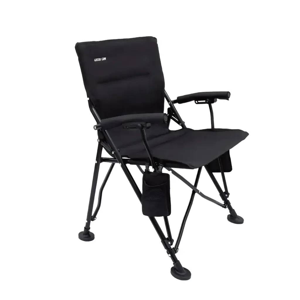 GREEN LION OUTDOOR CAMPING CHAIR WITH CARRYING BAG BLACK GNOCMPCHRBK