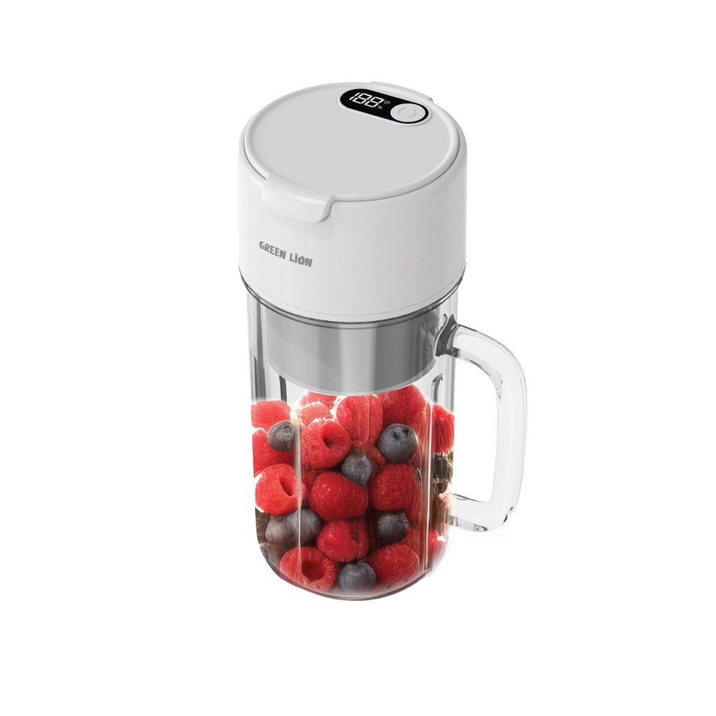 GREEN LION PORTABLE BLENDER MUG 2 WHITE GNPOBLNDR2W
