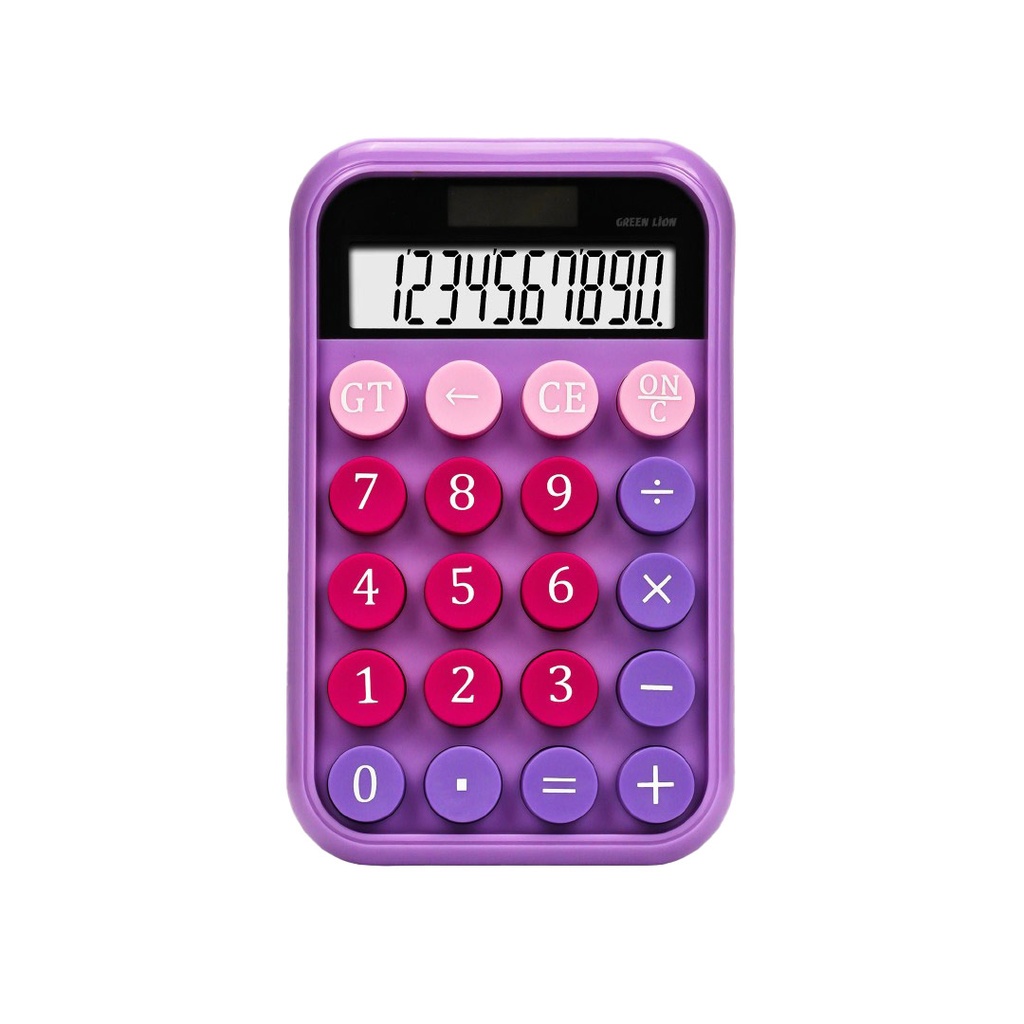 GREEN LION POCKET CALCULATOR 10 DIGITS PURPLE GNPOCAL10PL