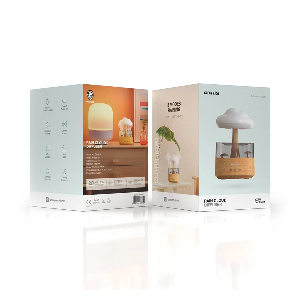 GREEN LION FLAME MIST AIR DIFFUSER 150ML WOODEN GNFLMSTDFWD thumbnail 3