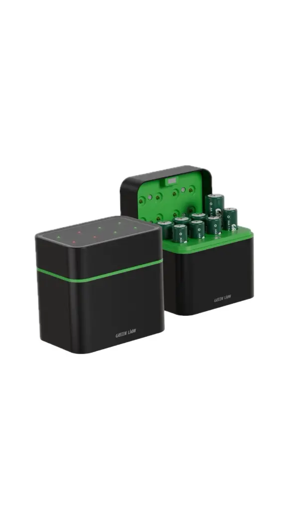 GREEN LION RECHARGEABLE 4*AA + 4*AAA BATTERY DOCK USB-C BLACK GNRB4A43APBK thumbnail 3