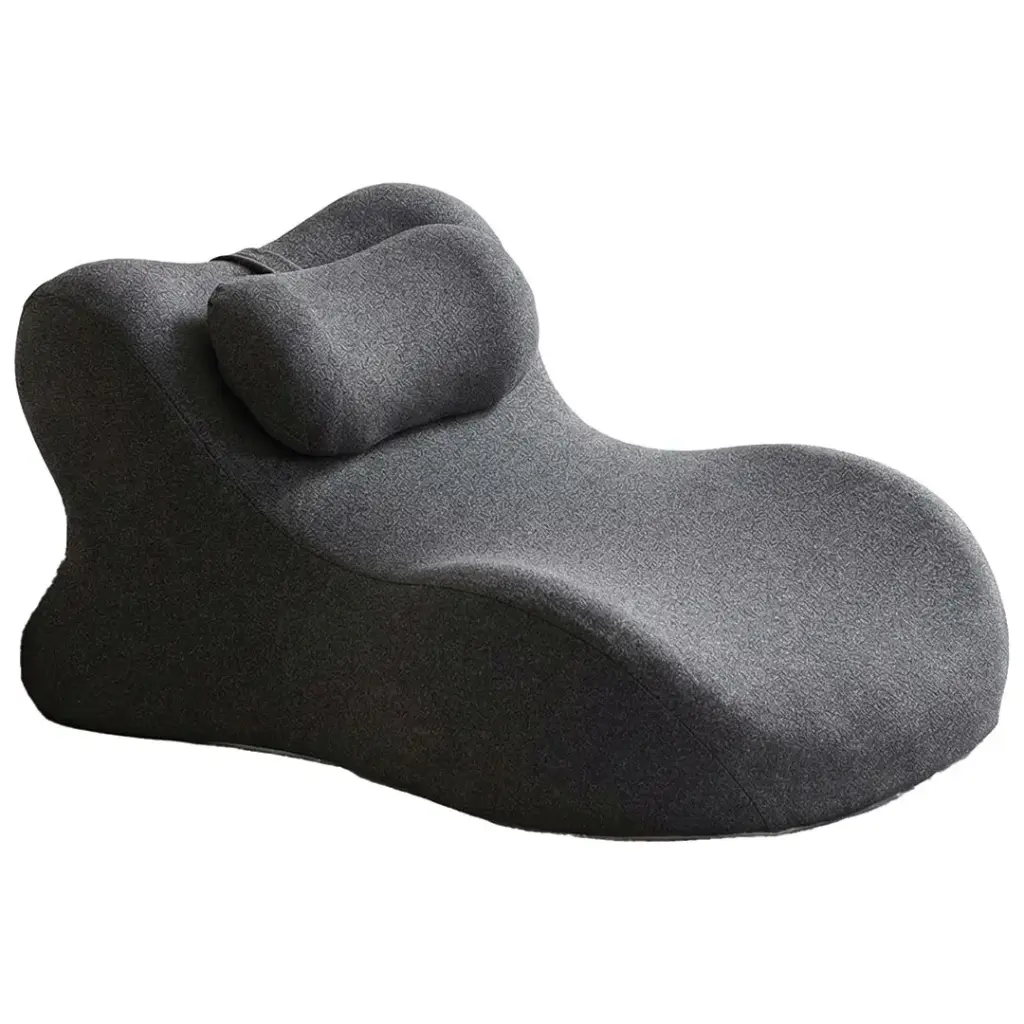 GREEN LION RELIEF WEDGE PILLOW 100% PE PREMIUM MEMORY FOAM BLACK GNRLFWDGPLWBK