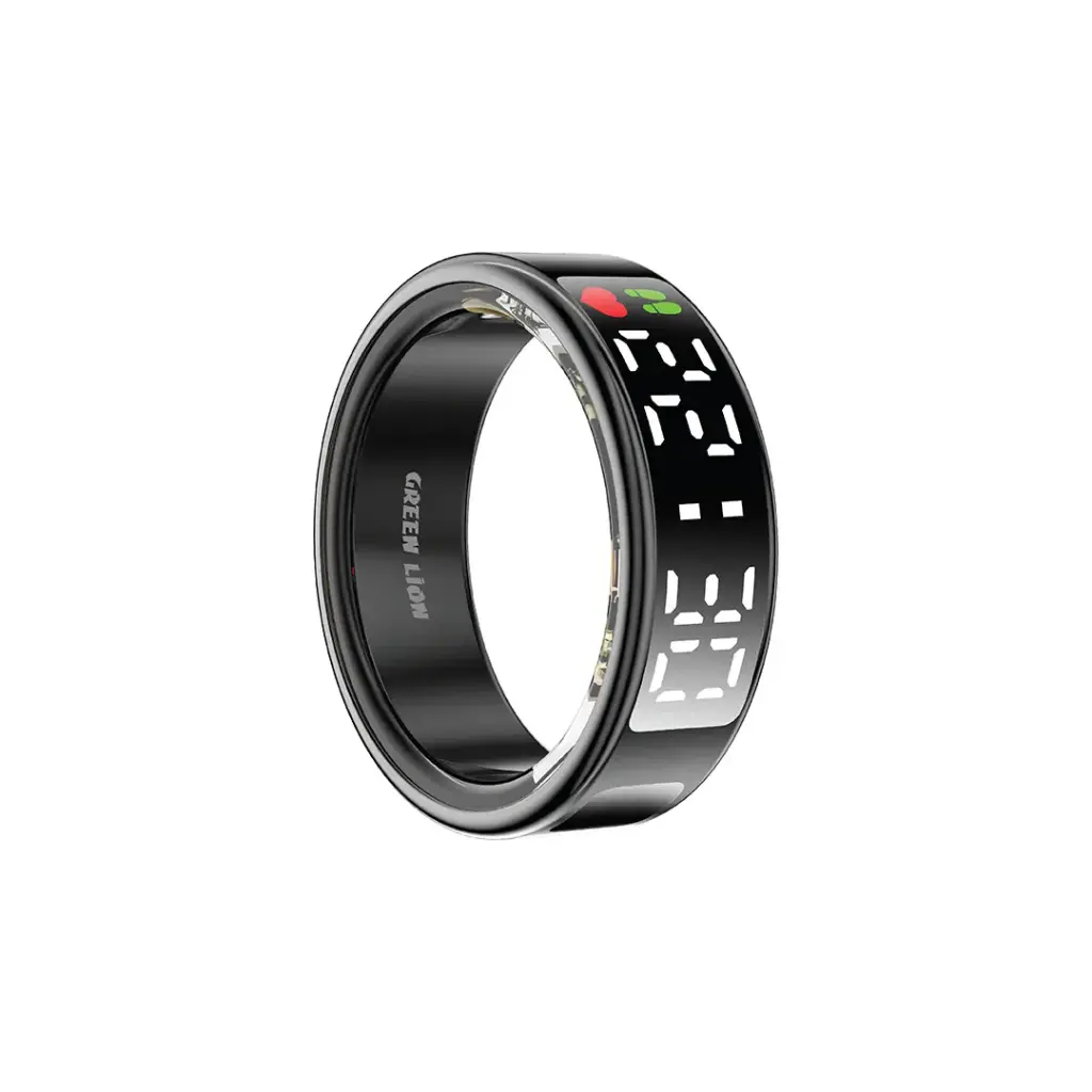 GREEN LION SMART RING PRO WITH DIGITAL DISPLAY SIZE 11 BLACK GNSRINGP11BK