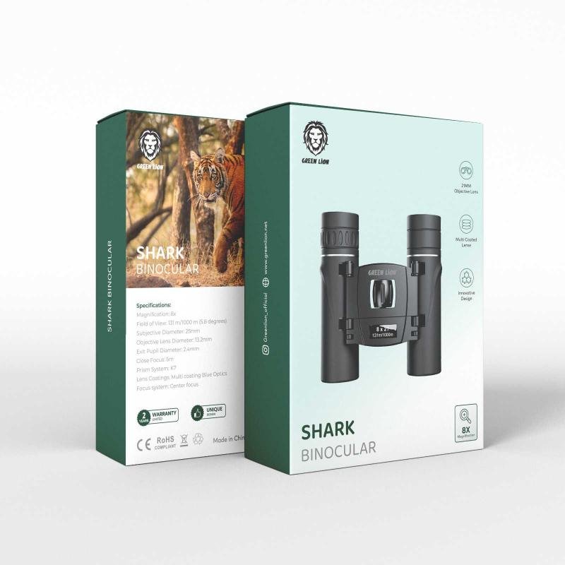 GREEN SHARK BINOCULAR 8X21 BLACK GNSRKBINCULBK