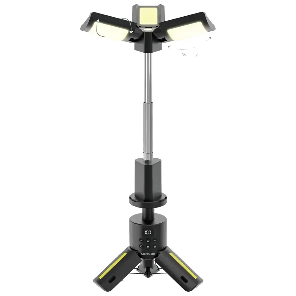 GREEN LION TRIO BEAM TRIPOD CAMPING LIGHT BLACK GNTBCL7CLBK