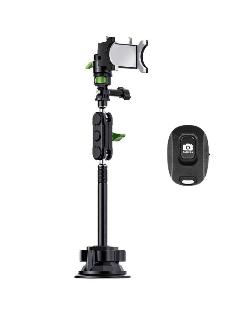 GREEN LION ULTIMATE HOLDER PRO WITH SUCTION CUP MOUNT 4.5 INCH TO 7.2 INCH GREEN BLACK GNULSCUPROHDBK
