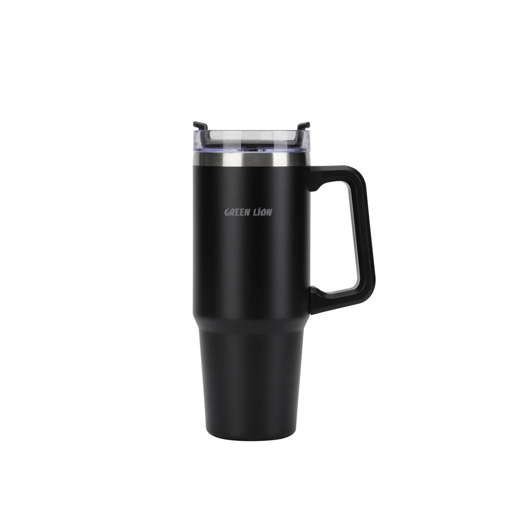 GREEN LION VACUUM TRAVEL MUG BLACK GNVACTVMUGBK