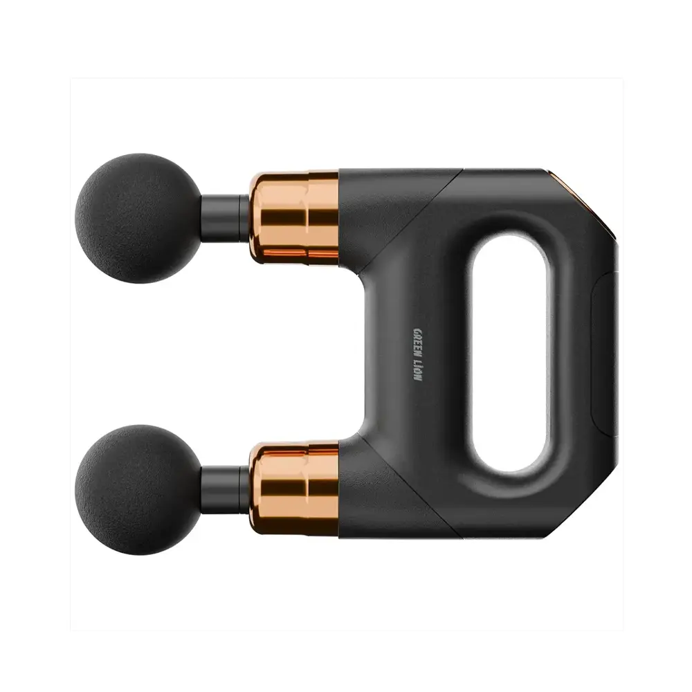 GREEN LION VIBE PRO DUAL HEAD MASSAGE GUN BLACK GNVDUMSGUNBK