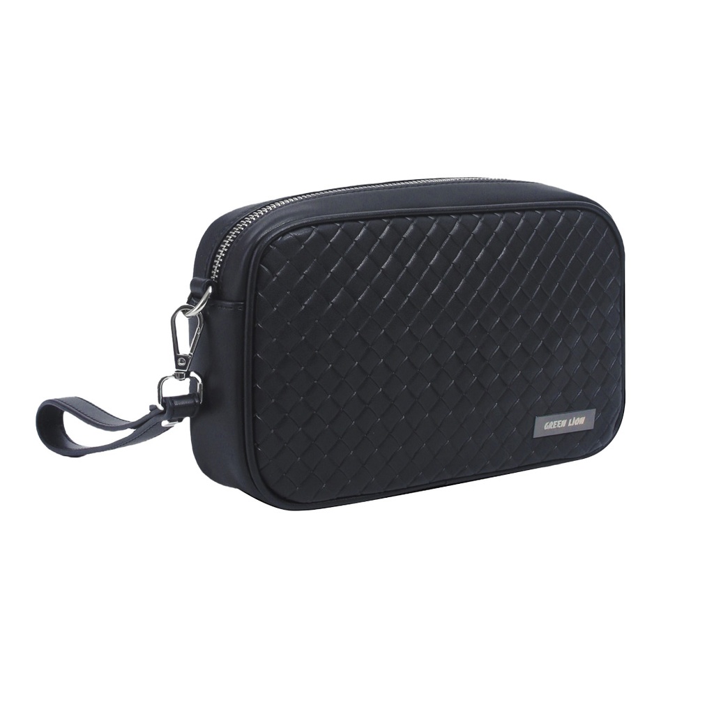 GREEN LION VERSO CLUTCH BAG BLACK GNVERCBAGBK