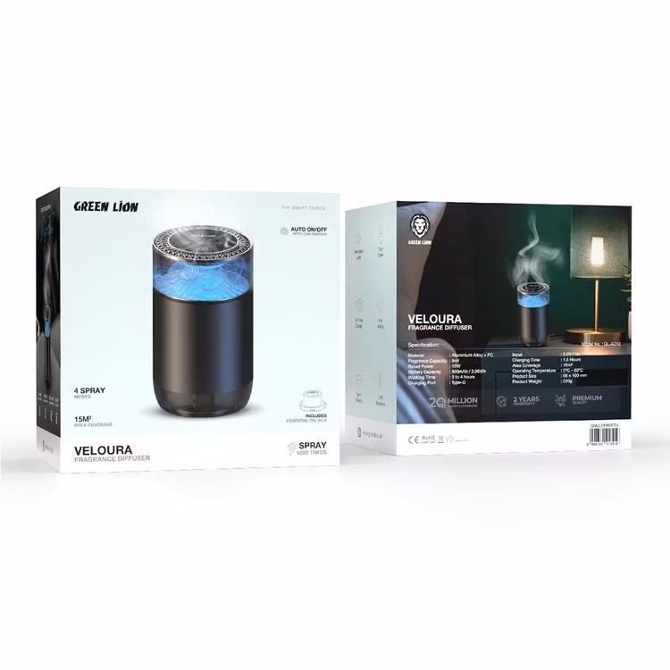 GREEN LION VELOURA FRAGRANCE DIFFUSER BLACK GNVLRFRDFBK thumbnail 2