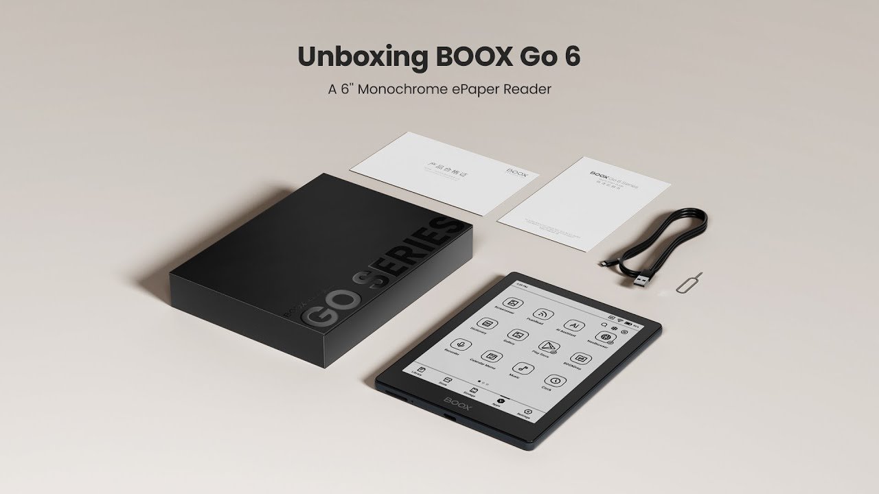 BOOX Go 6 eBook Reader - 6-Inch E-Ink Display, 2GB RAM, 32GB Storage (Black) thumbnail 4