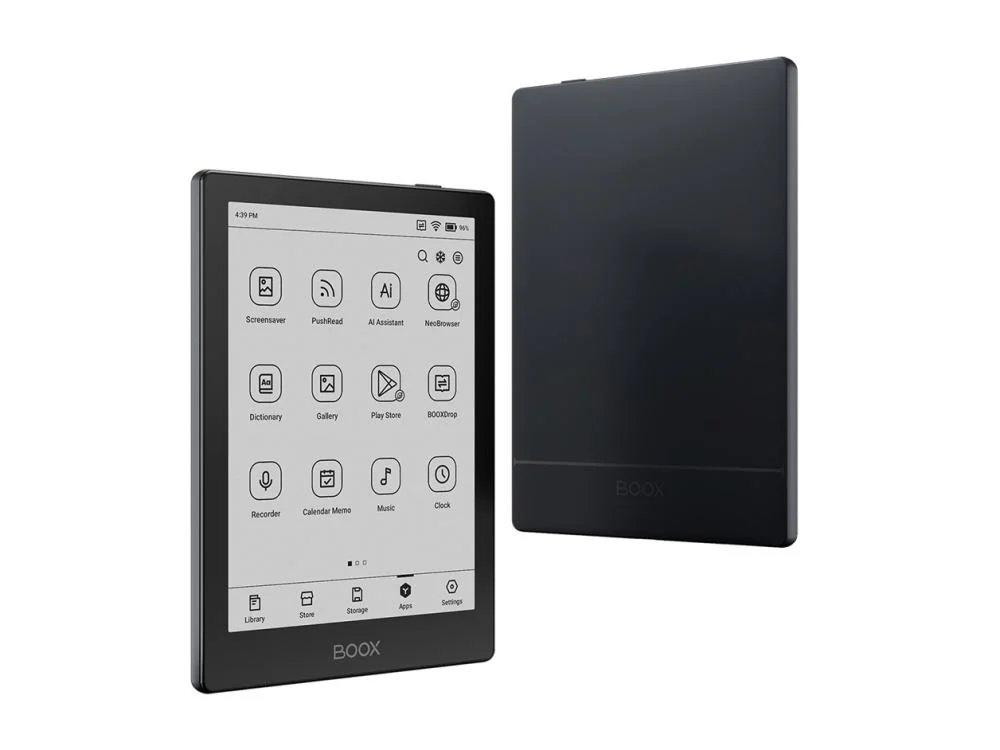 BOOX Go 6 eBook Reader - 6-Inch E-Ink Display, 2GB RAM, 32GB Storage (Black)