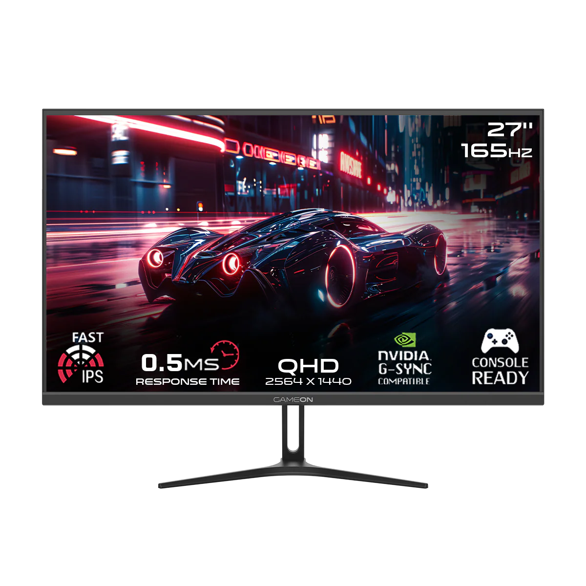 GAMEON 27 INCH 0.5MS 2K IPS 165 HZ GAMING MONITOR GOAE27QHD165IPS